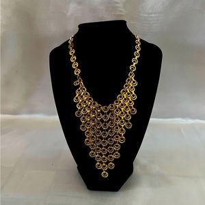 Vintage 70s Gold Drop Necklace